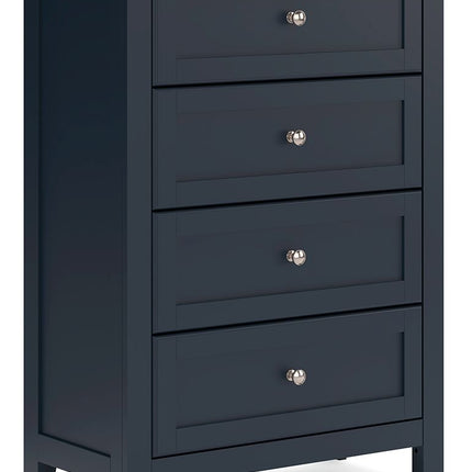 Landocken - Brown / Blue - Four Drawer Chest - Tony's Home Furnishings