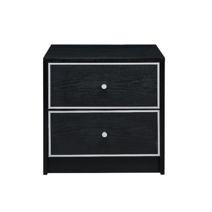 Jabir - Accent Table - Black With Silver Trim ACME 