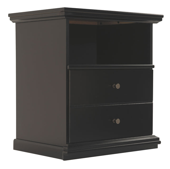 Maribel - Black - One Drawer Night Stand Ashley Furniture 