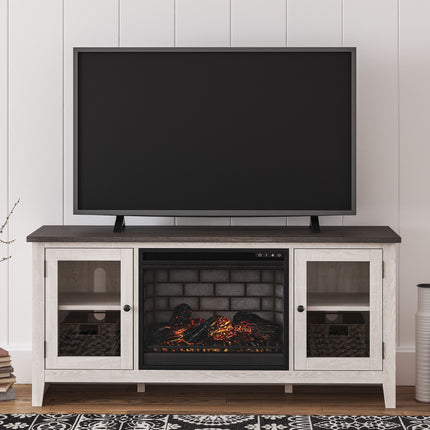 Dorrinson - TV Stand With Fireplace Insert Signature Design by Ashley® 