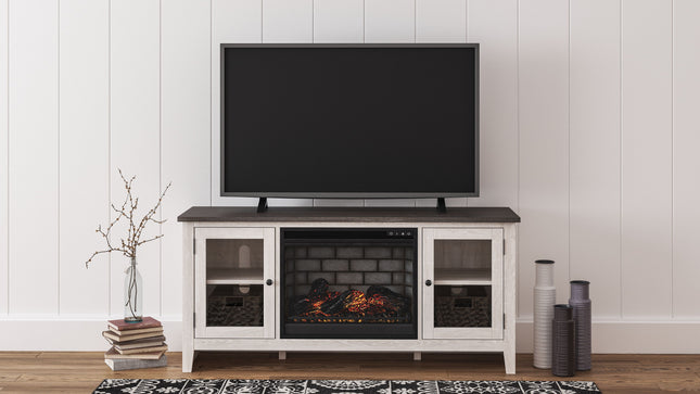 Dorrinson - TV Stand With Fireplace Insert Signature Design by Ashley® 