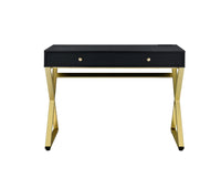 Coleen - Desk - Black & Brass Finish - Tony's Home Furnishings