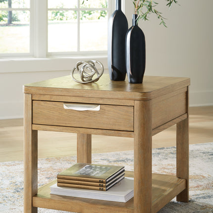 Rencott - Light Brown - Rectangular End Table Signature Design by Ashley® 