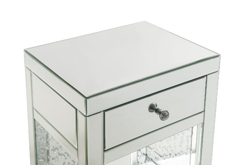 Nysa - Accent Table - Mirroed & Faux Cyrstals Inlay - Tony's Home Furnishings