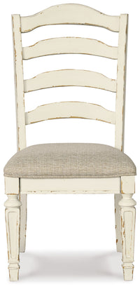 Realyn - Chipped White - Dining Uph Side Chair (Set of 2) - Ladderback Ashley Furniture 