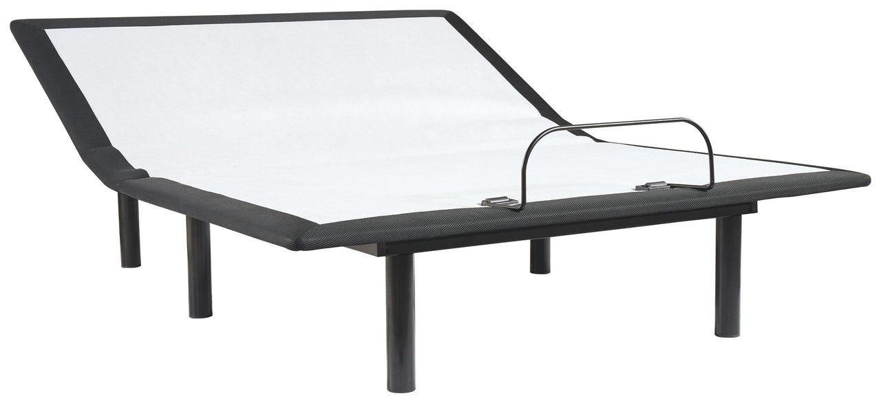 12 Inch Ashley Hybrid - Gray - 2 Pc. - Queen Hybrid Mattress With Adjustable Base - Tony's Home Furnishings