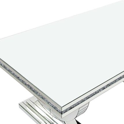 Noralie - Dining Table - Mirrored - Glass - 30" ACME 