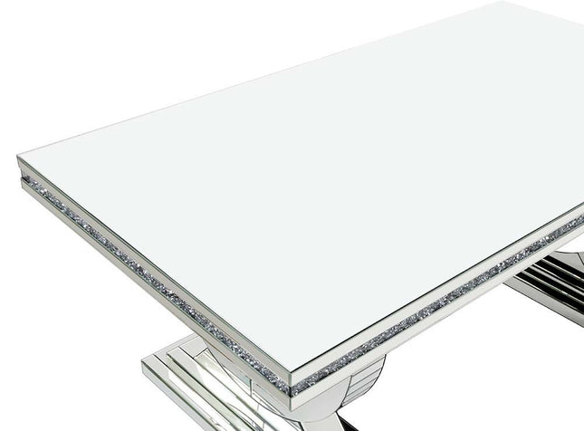 Noralie - Dining Table - Mirrored - Glass - 30" ACME 