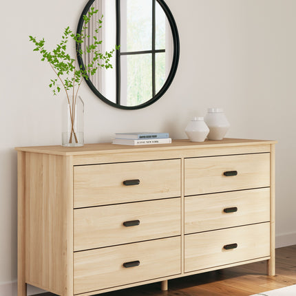 Cabinella - Tan - Six Drawer Dresser Signature Design by Ashley® 