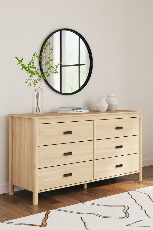 Cabinella - Tan - Six Drawer Dresser Signature Design by Ashley® 