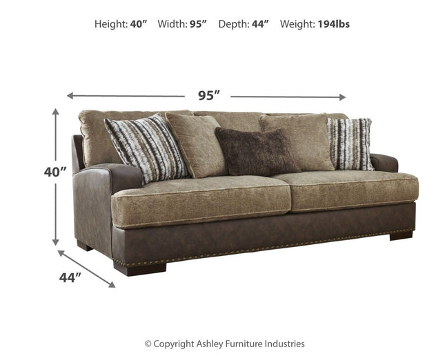 Alesbury - Chocolate - Sofa Signature Design by Ashley® 