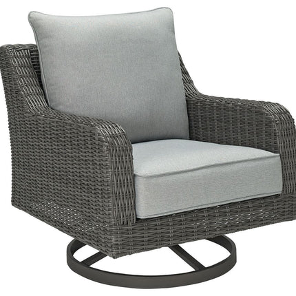 Elite Park - Gray - Swivel Lounge W/ Cushion Signature Design by Ashley® 