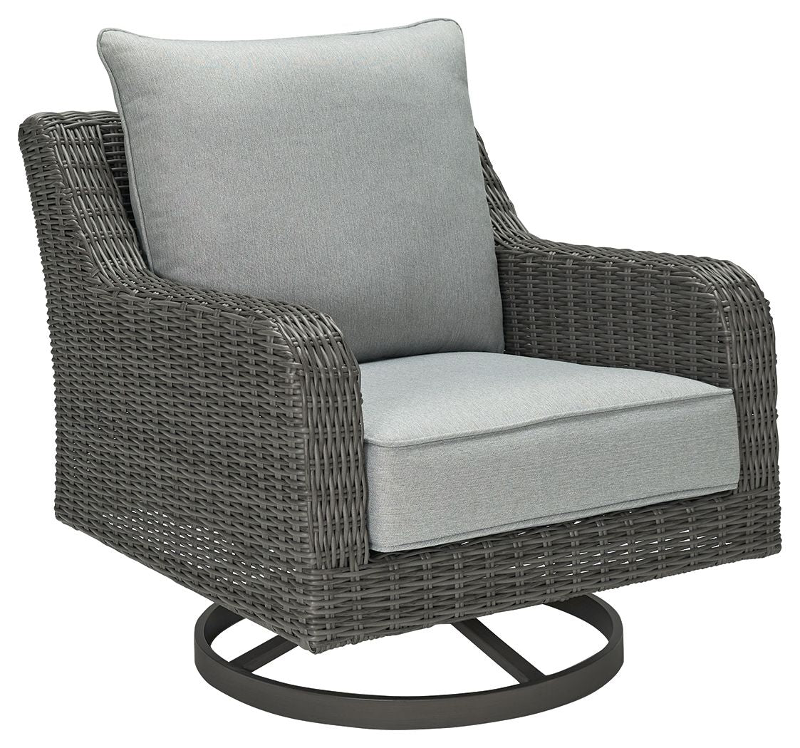 Elite Park - Gray - Swivel Lounge W/ Cushion Signature Design by Ashley® 