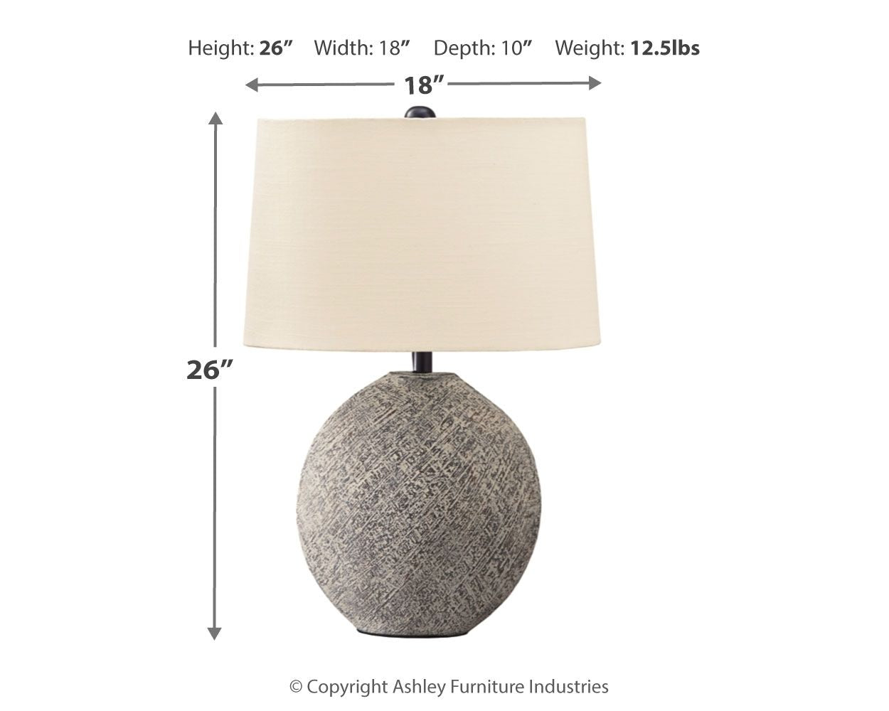 Harif - Beige - Paper Table Lamp - Tony's Home Furnishings