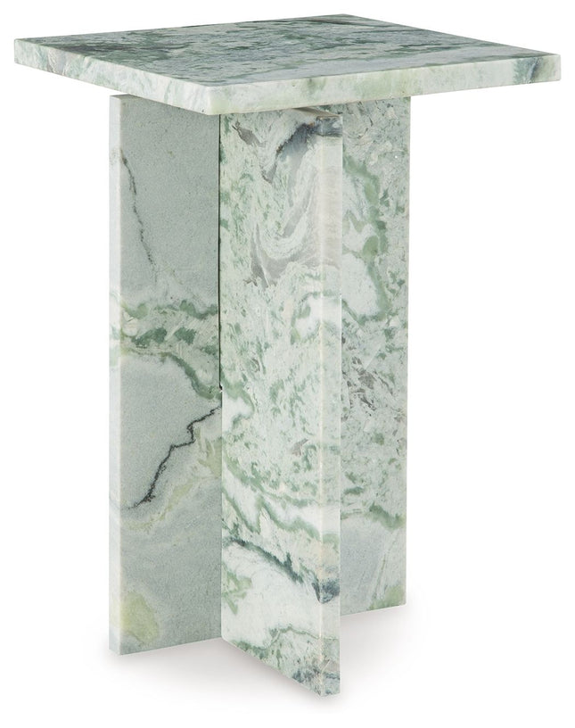 Deaconwell - White / Green - Accent Table Signature Design by Ashley® 