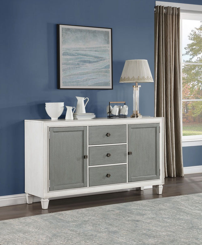 Katia - Server - Rustic Gray & Weathered White - Tony's Home Furnishings