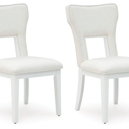 Chalanna - White - Dining Upholstered Side Chair (Set of 2) - Tony's Home Furnishings