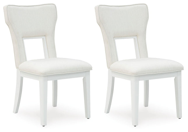 Chalanna - White - Dining Upholstered Side Chair (Set of 2) - Tony's Home Furnishings