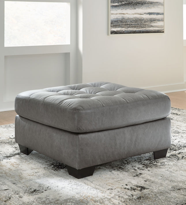 Clairette Court - Alloy - Oversized Accent Ottoman Benchcraft® 