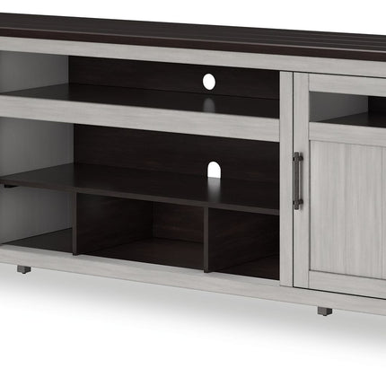 Darborn - Gray / Brown - Xl TV Stand W/Fireplace Option Signature Design by Ashley® 