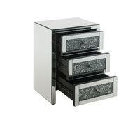 Noralie - Accent Table - Mirrored & Faux Diamonds - 26