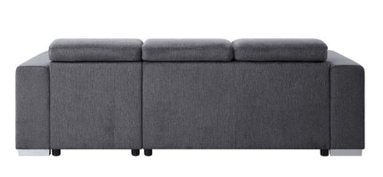 Natalie - Sectional Sofa - Gray Chenille ACME 