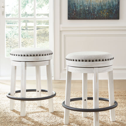 Valebeck - Upholstered Swivel Stool Signature Design by Ashley® 