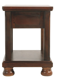 Thumbnail for Porter - Rustic Brown - Chair Side End Table - Tony's Home Furnishings