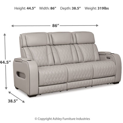 Boyington - Power Reclining Sofa With Adj Headrest Signature Design by Ashley® 