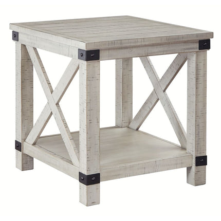 Carynhurst - Whitewash - Rectangular End Table Ashley Furniture 