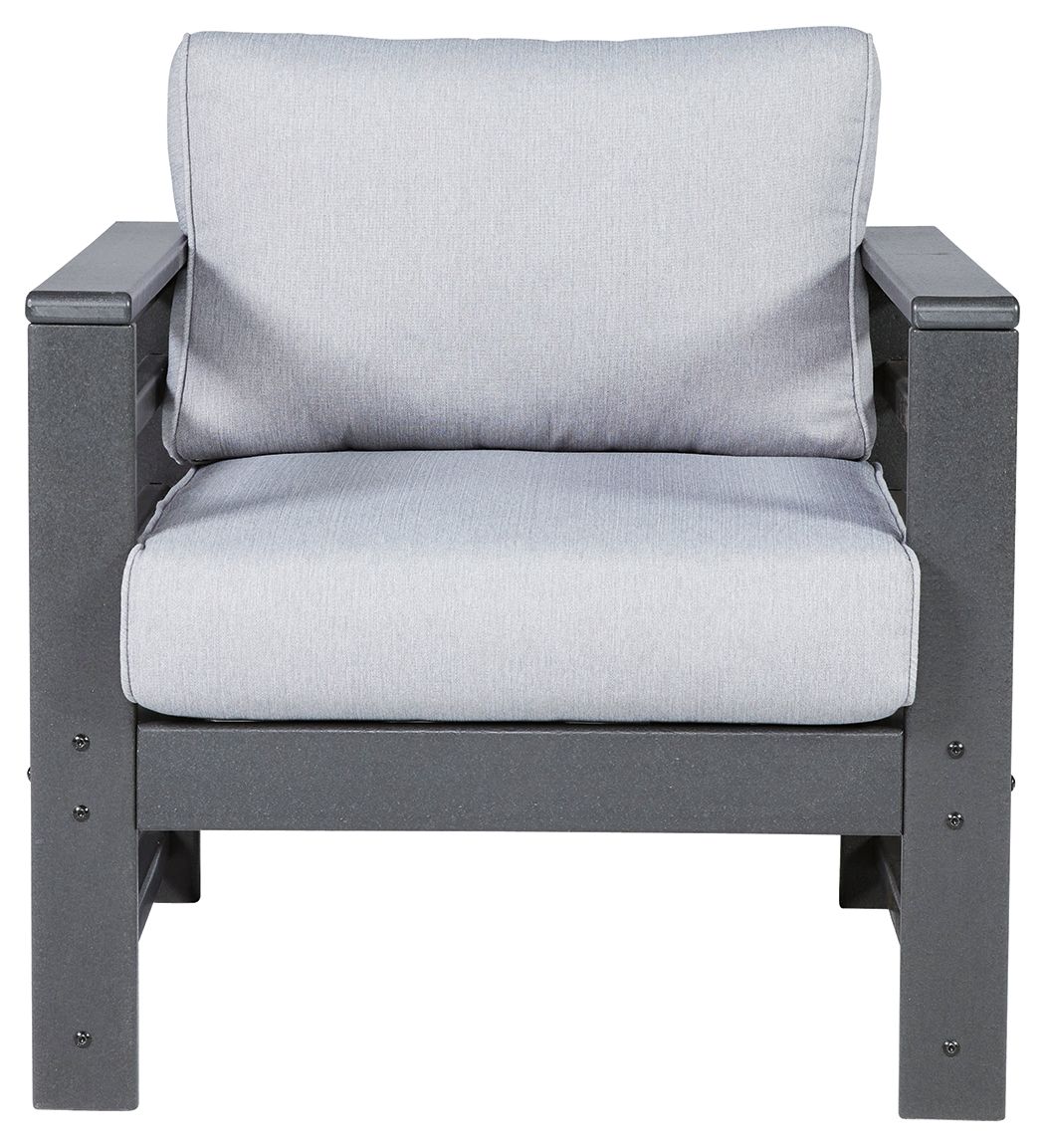 Amora - Charcoal Gray - Lounge Chair W/Cushion (Set of 2) - Tony's Home Furnishings
