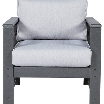 Amora - Charcoal Gray - Lounge Chair W/Cushion (Set of 2) Ashley Furniture 