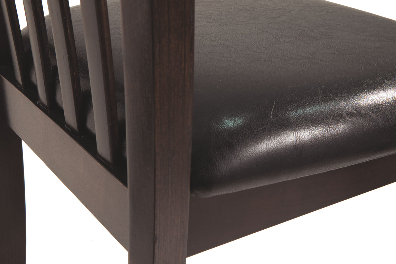 Hammis - Dark Brown - Dining Uph Side Chair (Set of 2) - Tony's Home Furnishings