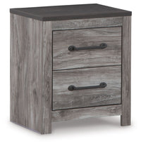 Bronyan - Dark Gray - Two Drawer Night Stand Signature Design by Ashley® 