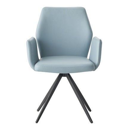 Segismunda - Side Chair With Swivel - Light Blue & Black ACME 