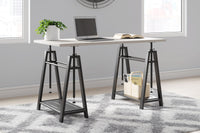 Thumbnail for Bayflynn - White / Black - Adjustable Height Desk - Tony's Home Furnishings