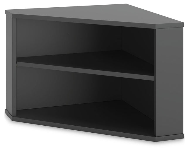 Otaska - Black - Home Office Corner Bookcase Signature Design by Ashley® 