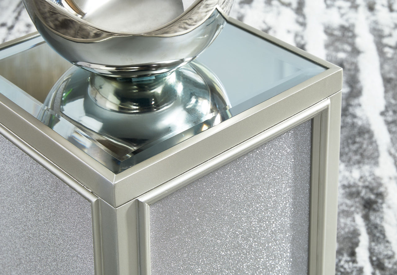 Traleena - Silver Finish - Nesting End Tables (Set of 2) - Tony's Home Furnishings