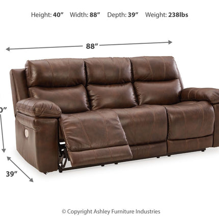 Edmar - Reclining Sofa Ashley Furniture 