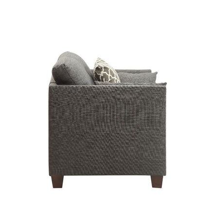 Laurissa - Chair - Light Charcoal Linen ACME 