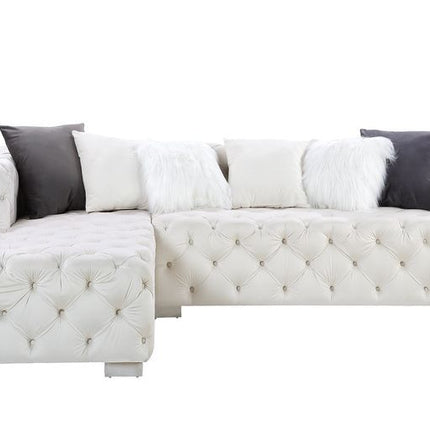 Qokmis - Sectional Sofa w/6 Pillows ACME 