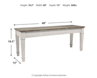 Skempton - White - Storage Bench Signature Design by Ashley® 