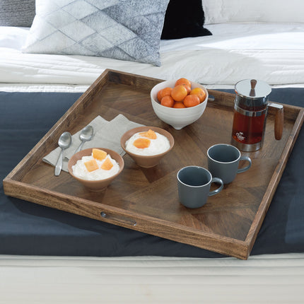 Heddford - Brown - Tray Signature Design by Ashley® 