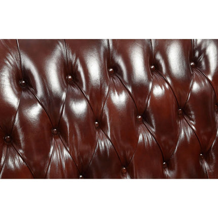 Eustoma - Chair - Cherry Top Grain Leather Match & Walnut ACME 