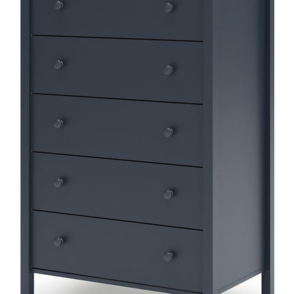 Simmenfort - Navy Blue - Five Drawer Chest Signature Design by Ashley® 