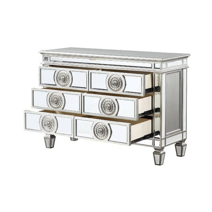 Varian - Server - Mirrored & Antique Platinum - 34" ACME 