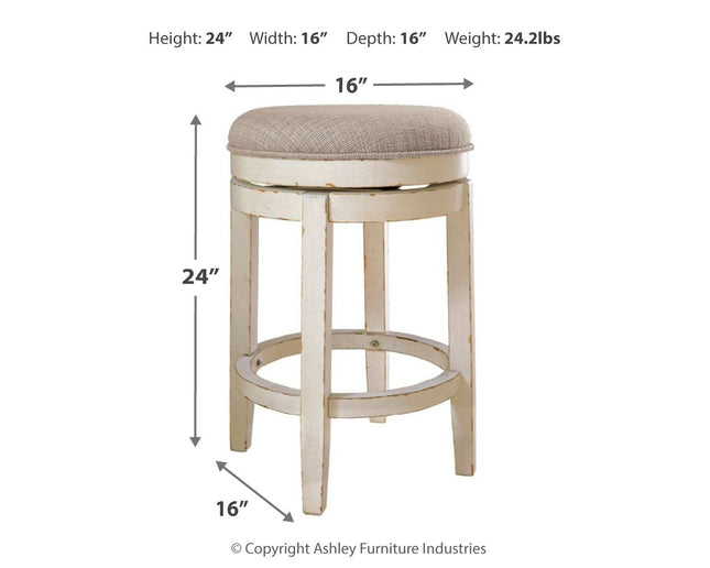 Realyn - Uph Swivel Stool - Tony's Home Furnishings