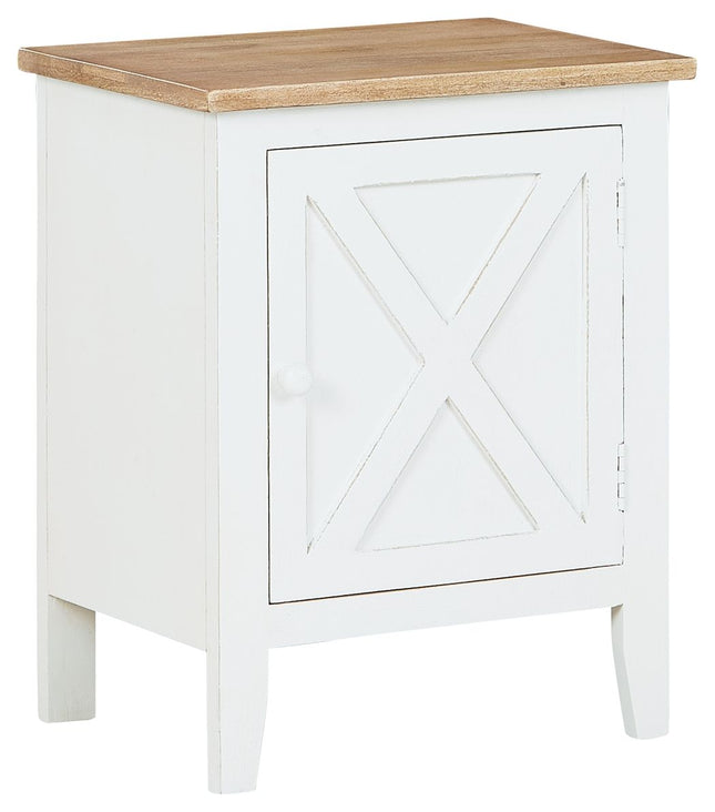 Gylesburg - White / Brown - Accent Cabinet Ashley Furniture 