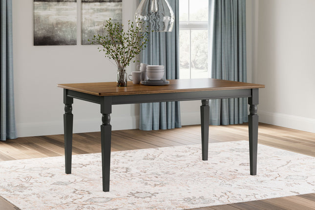 Owingsville - Black / Brown - Rectangular Dining Room Table Signature Design by Ashley® 