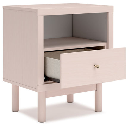 Wistenpine - Blush - One Drawer Night Stand Signature Design by Ashley® 